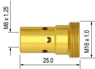 Medzikus Parker M8 25.0mm meď MB401